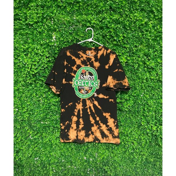 Vintage Acid Wash Boston Celtics T-shirt - Adult Mens XL - 024 - Picture 1 of 2